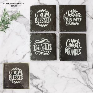Slate Coasters x 4