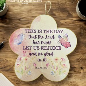 This Is the Day Wooden Hanging 11x11